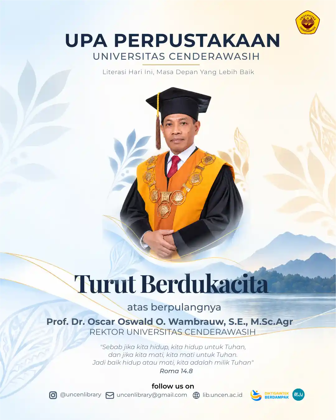 Turut Berdukacita Rektor Uncen