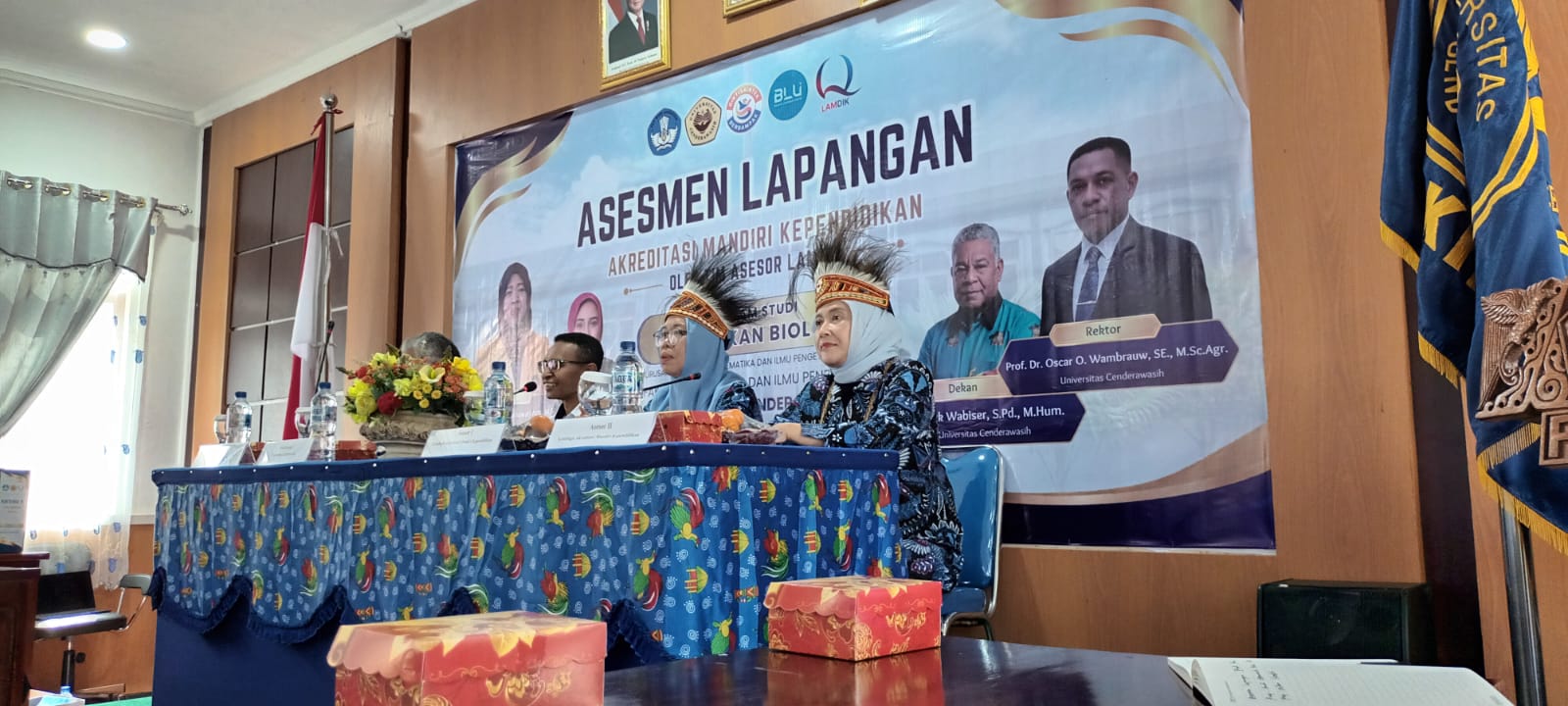 UPA Perpustakaan Uncen Dampingi Asesmen Lapangan Prodi Pendidikan Biologi FKIP Uncen
